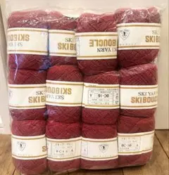 SKI YARN スキーブークレーBC-16 赤 26g 12玉 — image 1