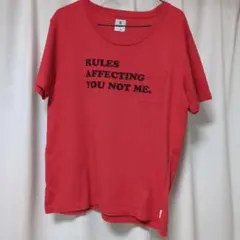 R.NEWBOLD Tシャツ レッド ポケット付き — image 1