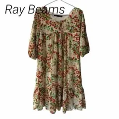 Ray Beams レイビームス 花柄五分袖チュニック ワンピース — image 1