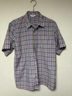 FASHION TOP チェック柄 半袖シャツ — image 1