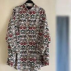 melange 花柄 長袖シャツ Mサイズオーバーサイズ — image 1