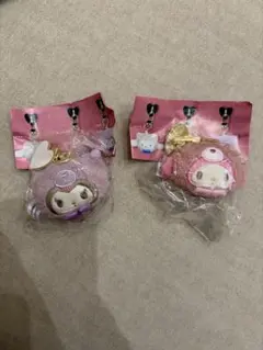 サンリオ どこでもぬいぐるみチャーム　ラテクマ　マイメロ　クロミ — image 1