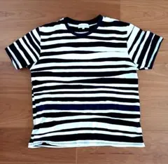 【サイズ注意】カルバン・クライン　デザイン ボーダー Tシャツ　S相当サイズ — image 1