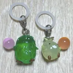 モリゾーとキッコロ　めじるし　キーホルダー 2個セット — image 1