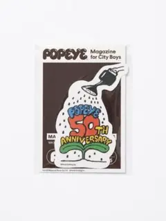 【新品未使用】POPEYE 50周年記念 ロゴステッカー / 限定品 — image 1