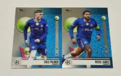 チェルシー 2枚 コールパーマー リースジェームズ ToppsFinest — image 1
