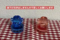 ペコちゃん　青と赤のスタンプ　年代不詳 — image 1