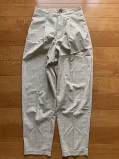 GU チェック柄コクーンパンツ Ｍ — image 1