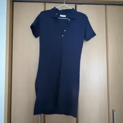 LACOSTE ラコステ 半袖 ポロワンピース ネイビー — image 1