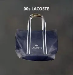00s LACOSTE canvas tote bag logo フェード◯ — image 1