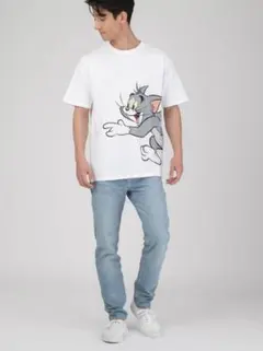 新品未使用！グラニフ トムとジェリー Tシャツ メンズ Mサイズ — image 1