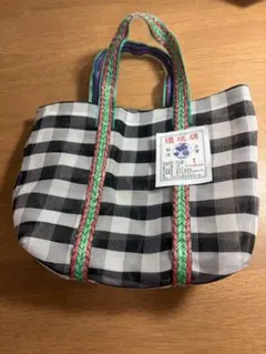 環球牌 台湾製 チェック柄 漁師バッグ — image 1