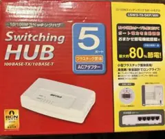 BUFFALO LSW3-TX-5EP/WH 5ポートハブ — image 1