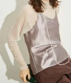 LABELLE ETUDE シアーハイネック トップス — image 1