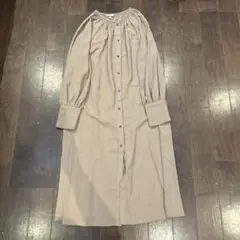 H&M キャメル シャツワンピース M — image 1