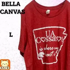 BELLA+CANVAS US古着 プリントTシャツ L レッド系 カレッジ — image 1