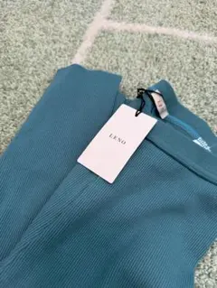 【新品タグ付】LENO リノ コットリブレギンス グリーン サイズ1 日本製 — image 1
