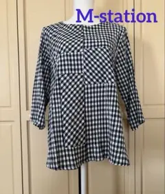 M-station ７分袖チュニックブラウス — image 1