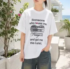 韓国直輸入 ニューヨークハートボックスTシャツ 【ホワイト】　【FREE】 — image 1
