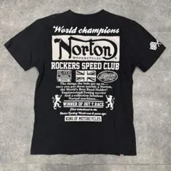 【人気】Norton　ノートン　刺繍　カットソー　バイカー　黒　XL — image 1