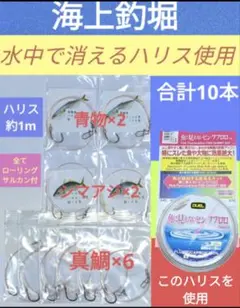 【 海上釣堀 （アップグレード）】水中で消えるハリス使用 仕掛け ダンゴ追加 — image 1