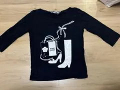 MARY QUANT LONDON 五分袖カットソー ブラック　M — image 1