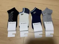 LACOSTE アンクルソックス 4足セット 22~24cm 特価品 — image 1