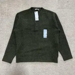 パフィータッチニットヘンリーネックセーター — image 1