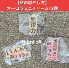 【命の燃やし方】ガチャガチャ　オーロラミニチャーム×3個セット — image 1