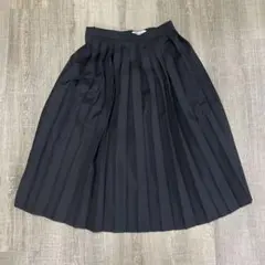 KENJI HIKINO 黒 プリーツスカート ひざ丈 — image 1