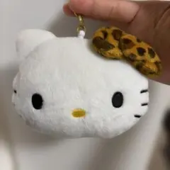 Hello Kitty ヒョウ柄 フェイスポーチ マスコット — image 1