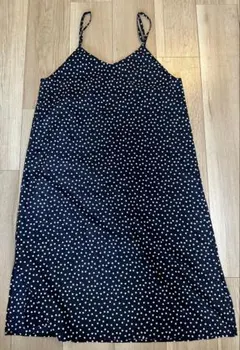アーバンリサーチ　ドット柄 キャミワンピース ネイビー — image 1
