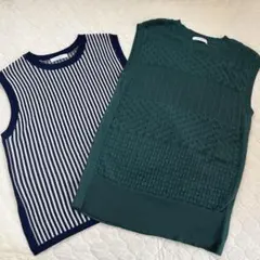 chocol raffine robe サマーニットベスト 2枚セット Fサイズ — image 1