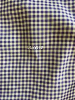 LAKOLE★スクエアビッグトート★イエローチェック — image 1