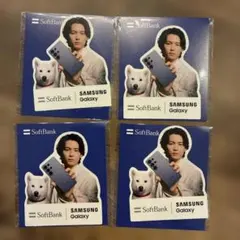 松村北斗　SoftBank Samsung Galaxy ステッカー 4枚 — image 1