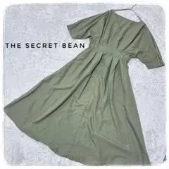 THE SECRET BEAN 半袖　トップス　ロング　フレア　ワンピース　緑 — image 1