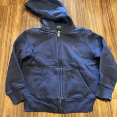 美品　Polo Ralph Lauren 裏起毛ネイビーパーカー 4T — image 1