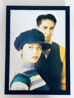 チャラ　＋　田島貴男 オリジナルラヴ　雑誌切り抜き　A4額縁付き　ポスター風 — image 1