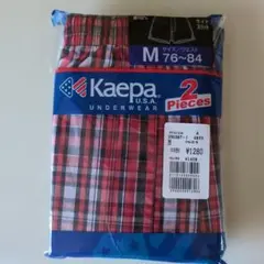 新品　Kaepa トランクス 2枚組 Mサイズ 綿100% チェック柄【値下げ】 — image 1