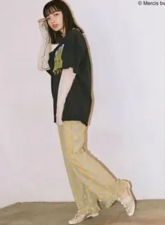 【ほぼ未使用】メリージェニー花柄レース ワイドパンツ イージーパンツ — image 1