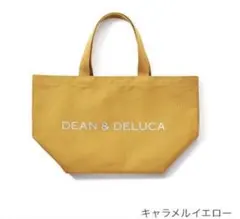 DEAN＆DELUCA♪レア ロゴラメ入り　内ポケ付　トートS キャラメルイエロ — image 1