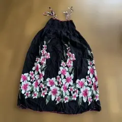 Favant Hawaii 花柄 キャミワンピース ブラック — image 1