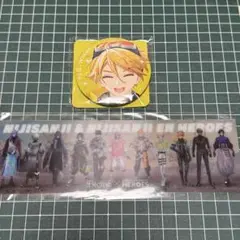 にじさんじ　マツキヨココカラ　コラボ　ユウ Q ウィルソン 缶バッジ&カード — image 1