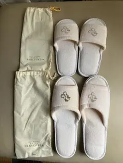 東京ディズニーシー ホテルミラコスタ スリッパ 2足（大人、子供）セット — image 1