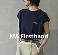 MA Firsthand ワンポイント刺繍ベーシックロゴフレンチスリーブTシャツ — image 1