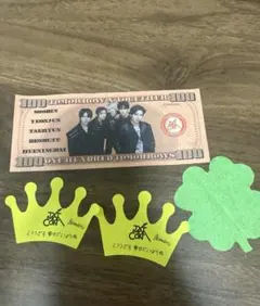 TXT MOACON モアコン 落下物 ドル札×1 ボムギュ王冠×2 クローバー — image 1