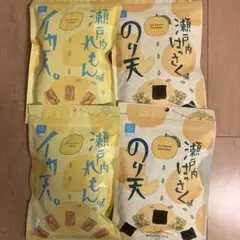 瀬戸内レモン味　イカ天　瀬戸内はっさく味　のり天　4袋 — image 1