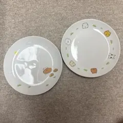 カピバラさん 陶器平皿 プレート2枚セット【中古】 スリーエフ — image 1