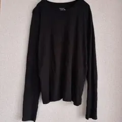 TIME AND TRU 長袖 Tシャツ ブラック Mサイズ コットン100% — image 1