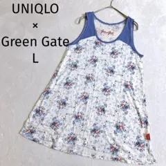 UNIQLO×GreenGateコラボ ◆チュニックタンクワンピ 花柄 L — image 1